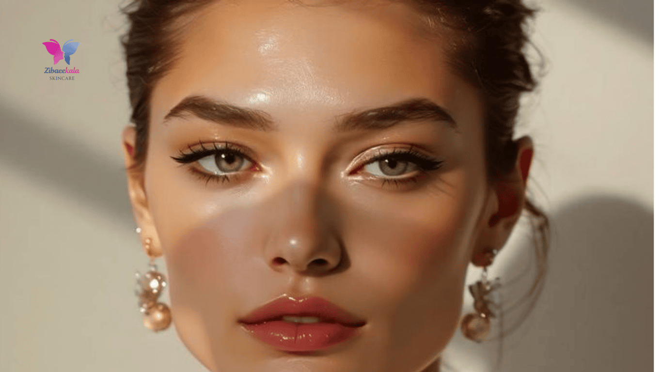 آرایش چشم ساده با ریمل و خط چشم ظریف