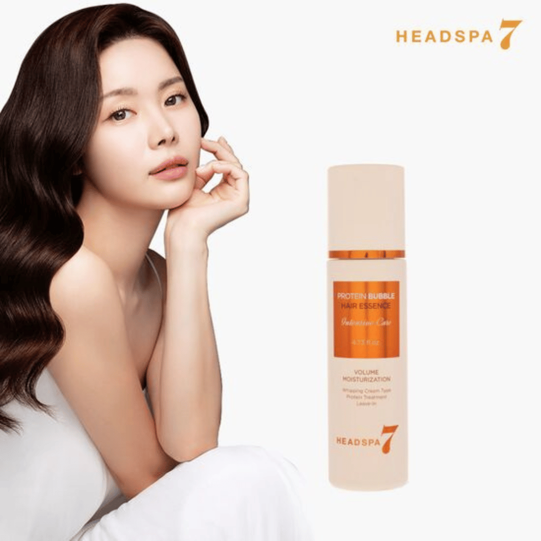 موهای فر یا صاف خود را با Headspa 7 Protein Bubble Hair Essence به بهترین شکل حالت دهید.