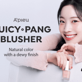 رژگونه APIEU JUICY-PANG، غنی شده با عصاره میوه، پوست را آبرسانی و تغذیه میکند. رژ گونه آپیو جوسینگ پانگ رژلب سبز