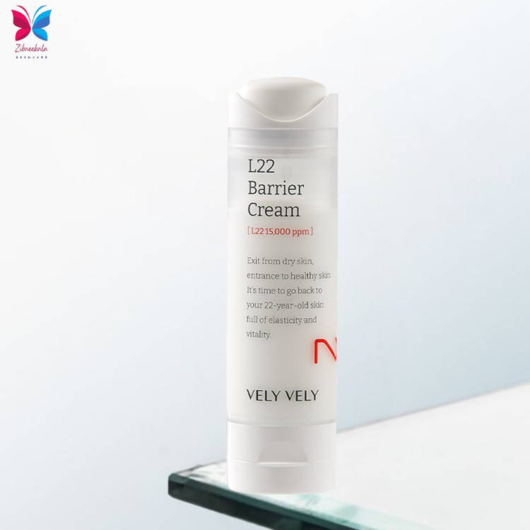 کرم ترمیمکننده سد پوستی ولی ولی 50 میلیلیتر با فرمولاسیون L22: بازگرداندن شادابی و طراوت به پوست، کاهش علائم خشکی و پوستهپوسته شدن. ولی ولی VELY VELY L22 Barrier Cream
