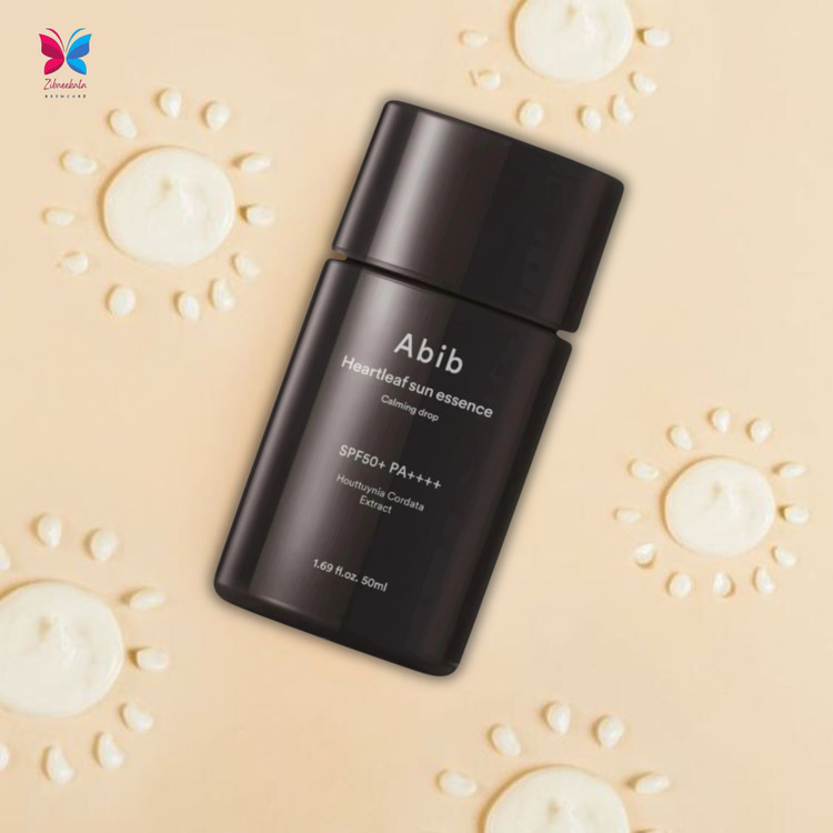 مراقبت از آفتاب با ضد آفتاب کره ای ابیب در زیبایی کالا Abib Heartleaf Sun Essence Calming Drop