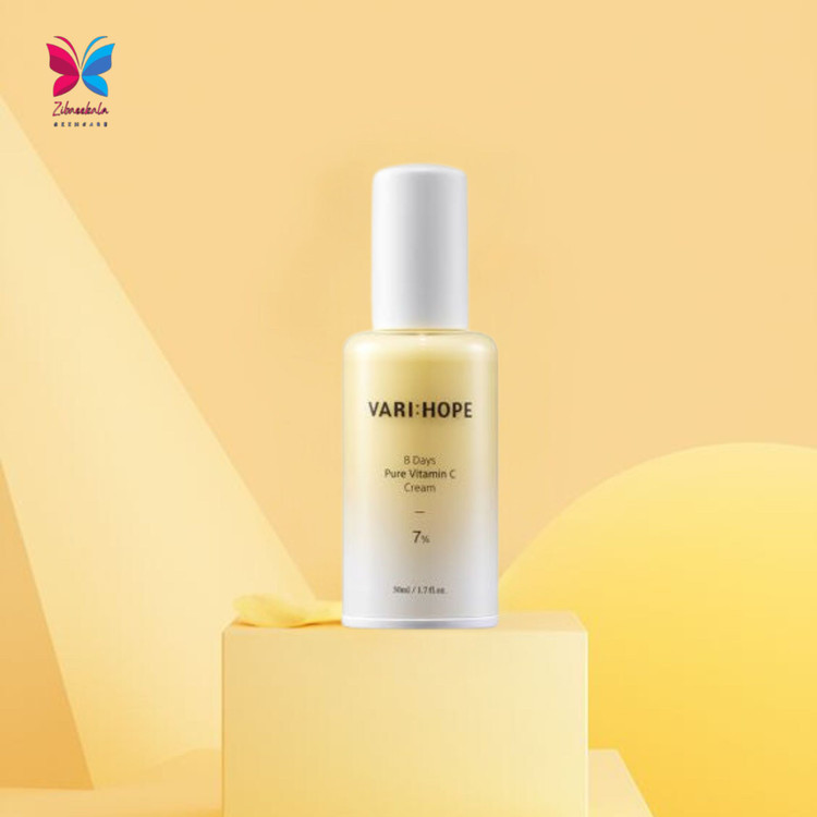 کرم ویتامین سی خالص VariHope: شفافیت و درخشندگی پوست در ۸ روز!" با این کرم ۷٪ ویتامین سی خالص، لکهای تیره پوست را کمرنگ کنید و پوستی سالم و درخشان داشته باشید.