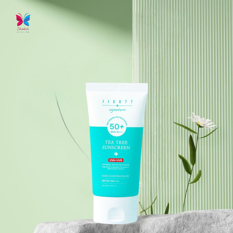 پایان برق زدگی پوست – ضد آفتاب چای سبز جیگات، مناسب برای پوستهای چرب.