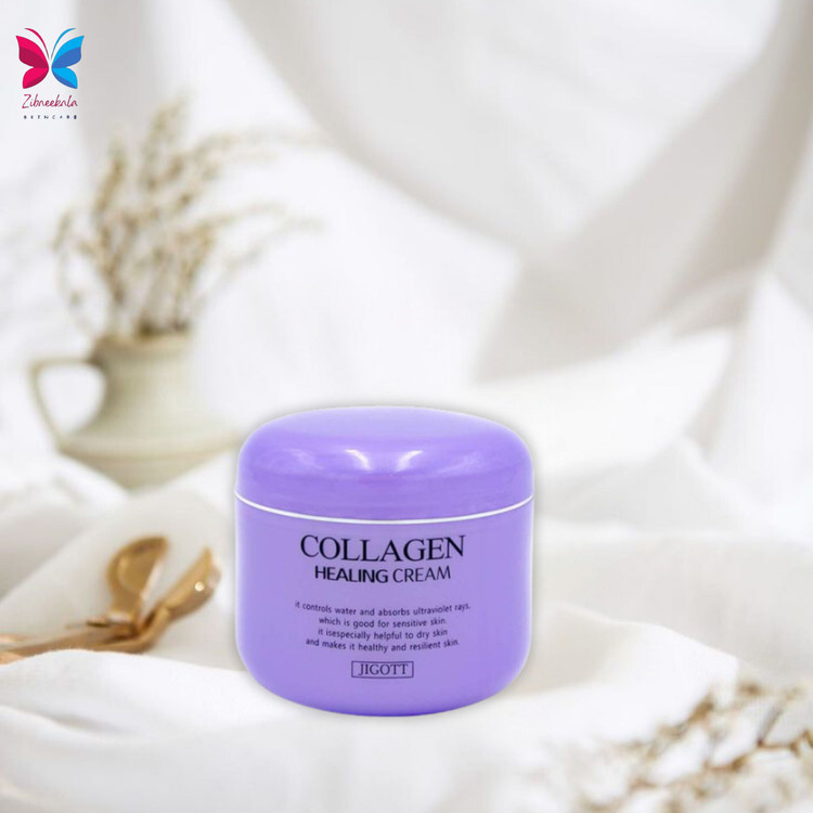 جوانی دوباره با کلاژن طبیعی آبرسانی عمیق و بازسازی با کرم ترمیمکننده Jigott.