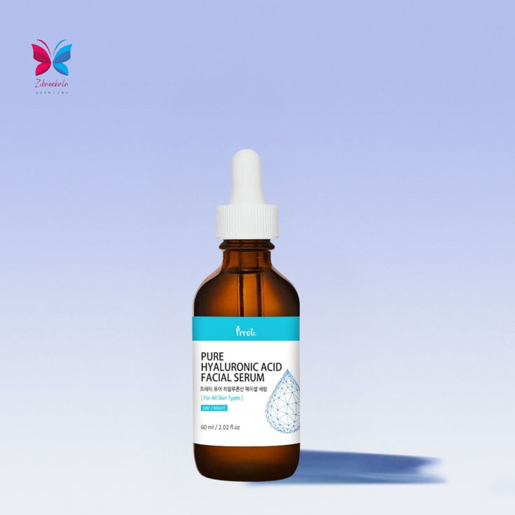 تجربه پوستی نرم و لطیف با سرم خالص هیالورونیک اسید پرتی