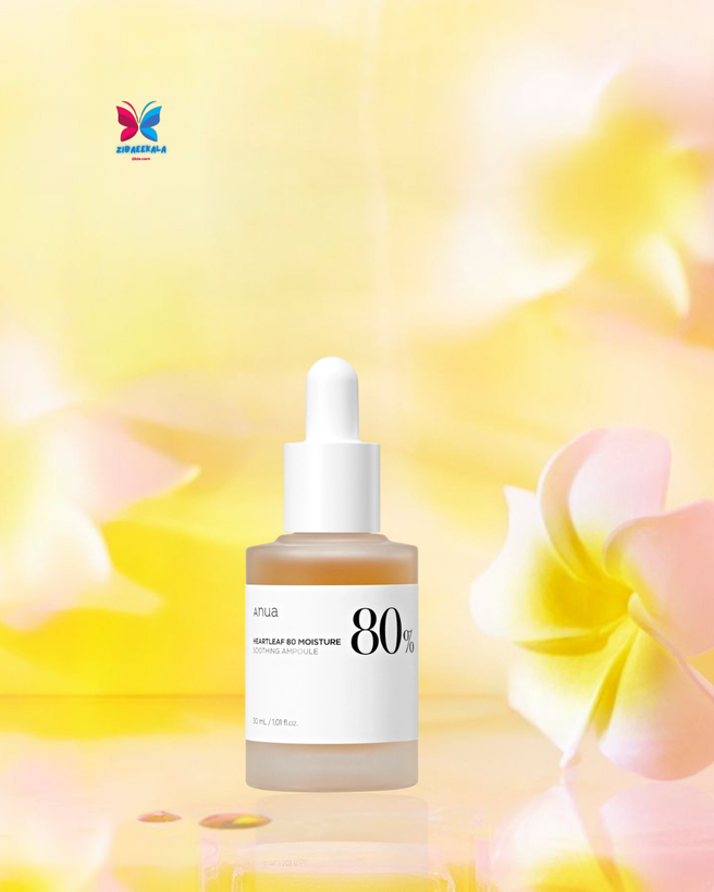 Anua Heartleaf 80 Soothing Ampoule برای تسکین پوست ملتهب و آسیبدیده