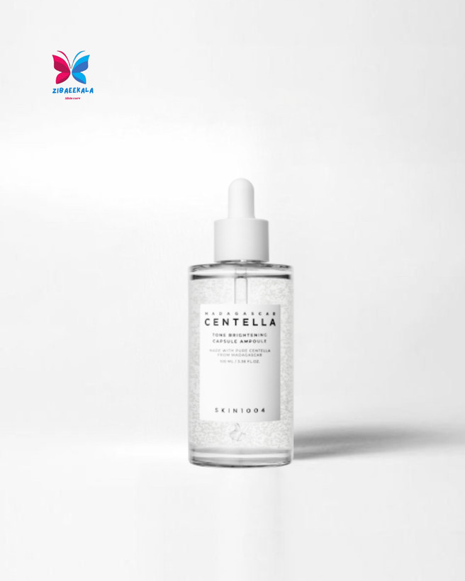 کپسول روشنکننده پوست اسکین1004 با عصاره سنتلا ماداگاسکار برای بهبود رنگ پوست