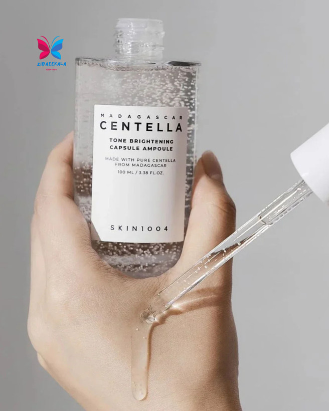 آمپول اسکین1004 برای روشنکنندگی و شفافیت پوست با عصاره سنتلا ماداگاسکار