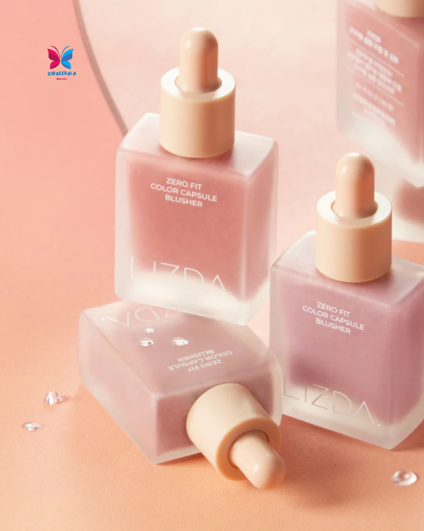 LIZDA Zero Fit Color Capsule Blush با فرمول آبرسان و ظاهر براق طبیعی