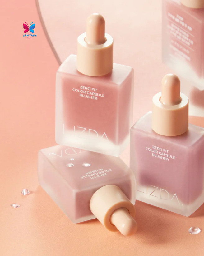 LIZDA Zero Fit Color Capsule Blush با فرمول آبرسان و ظاهر براق طبیعی