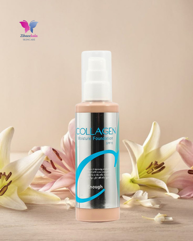 کرم پودر مرطوبکننده Enough حاوی کلاژن مناسب انواع پوست