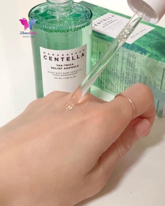 سرم آرامشبخش و ترمیمکننده پوست SKIN1004 حاوی عصاره سنتلا ماداگاسکار و چای سبز