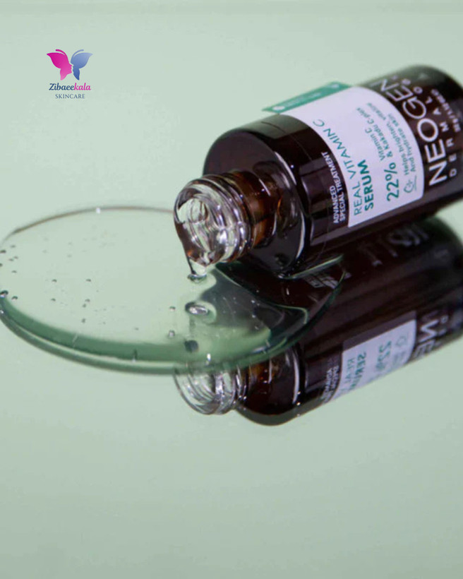 سرم ویتامین سی نئوجن مدل مینی، مناسب پوست کدر و دارای جای جوش