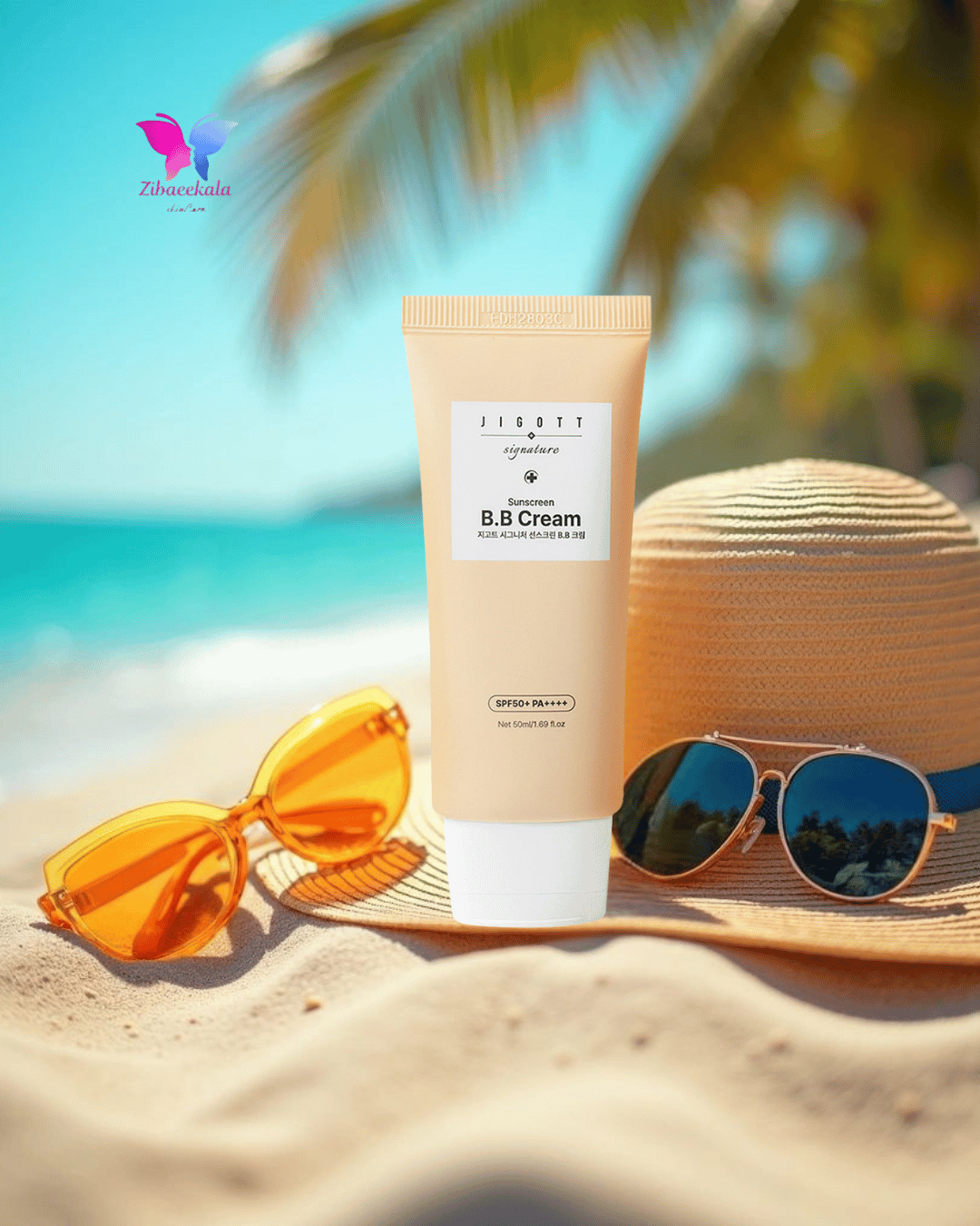 JIGOTT Signature Sunscreen BB Cream با پوشش طبیعی و بافت سبک مناسب استفاده روزانه