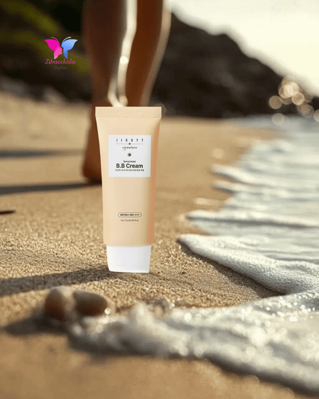 کرم ضدآفتاب کرهای جیگوت با ترکیبات مرطوبکننده و روشنکننده پوست