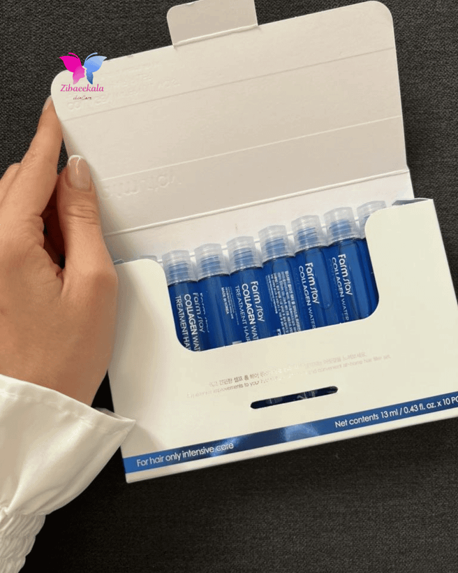 محصول مراقبت از مو فارم استی کلاژن واترفول، فیلر مو کرهای برای احیای موهای خشک و شکننده