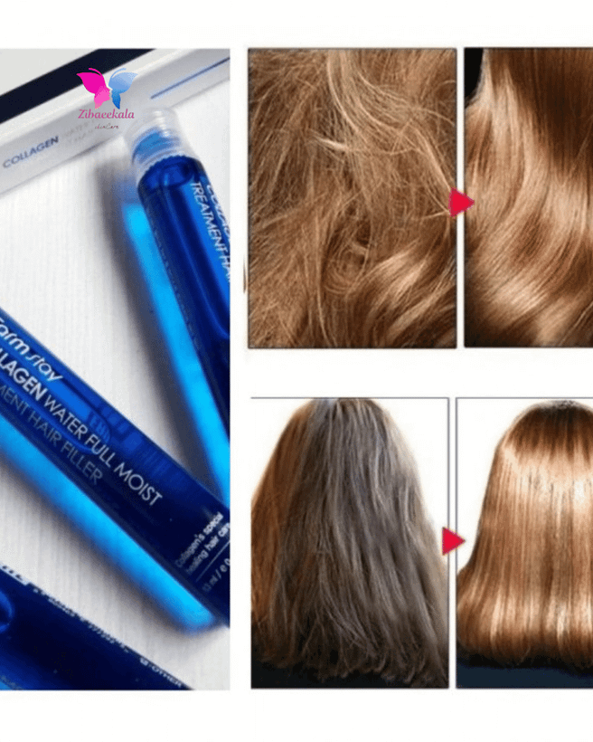 فیلر درمانی مو با کلاژن فارم استی برای بازسازی تارهای مو و افزایش نرمی و درخشندگی