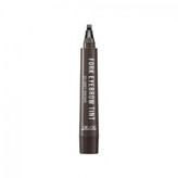 صویر ماژیک ابرو هاشور زن چنگالی RIRE Fork Eyebrow Tint در رنگ قهوهای تیره، با تمرکز بر اپلیکاتور چهار شاخه (4-Tip) برای ایجاد خطوط مویی طبیعی