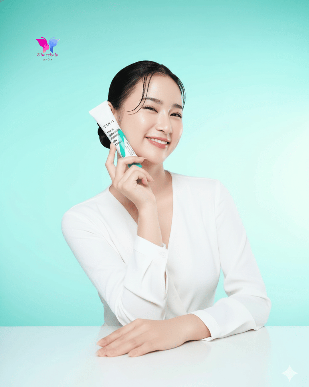 دور چشم تیام پپتاید ضد پیری برای کاهش خطوط پنجه کلاغی