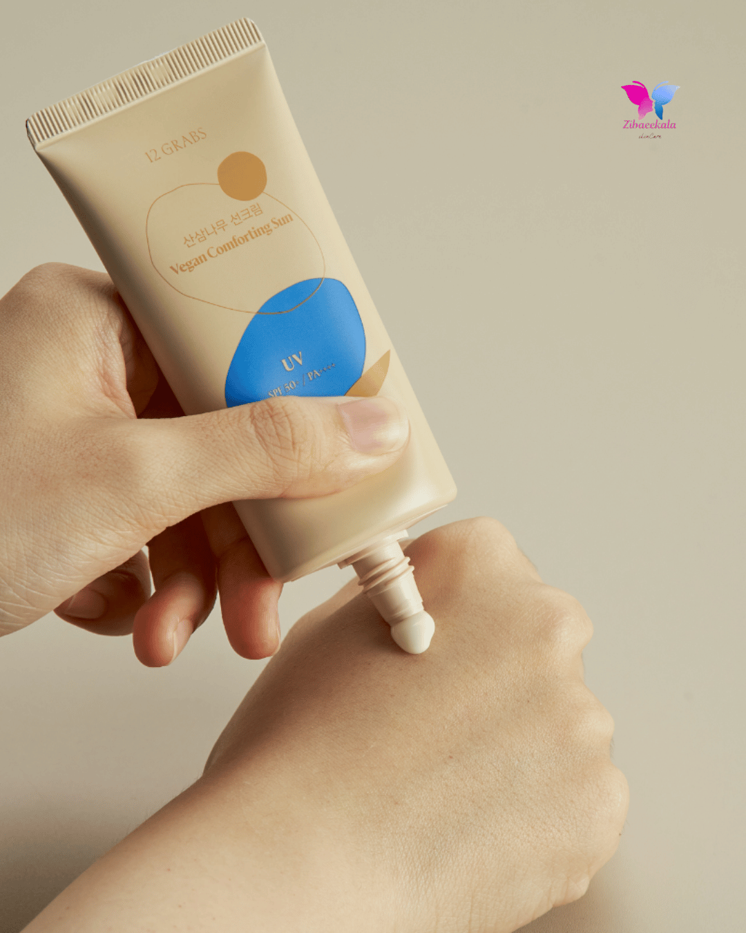 خرید و قیمت ضد آفتاب کره‌ای 12 Grabs وگان با عصاره سدر زرد