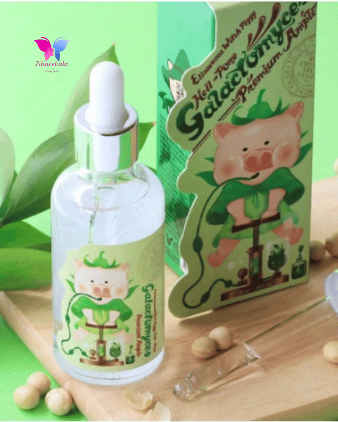 Elizavecca Witch Piggy Galactomyces Premium Ample – سرم کره‌ای برای شفاف و نرم کردن پوست