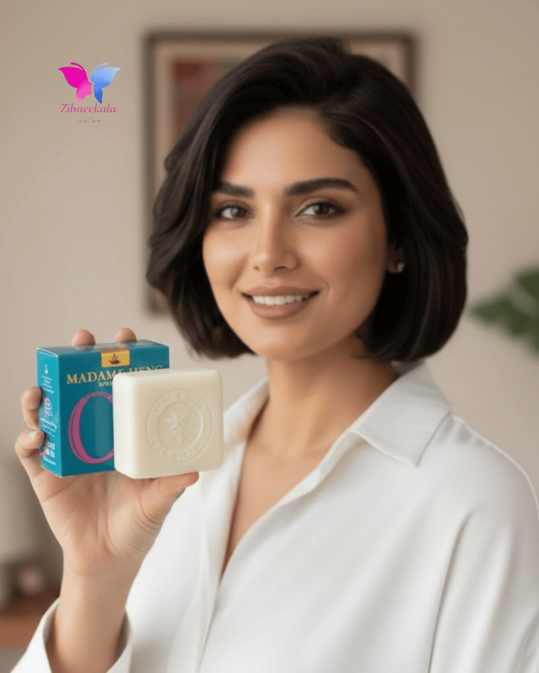 بهترین صابون روشن‌کننده مادام هنگ با مالبری و ویتامین C برای پوست شاداب و درخشان