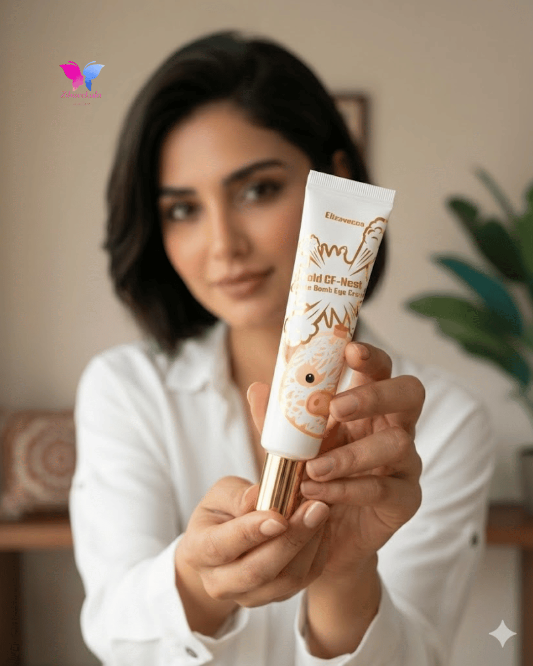 تیوپ کرم دور چشم الیزاوکا مدل وایت بمب حاوی عصاره لانه پرنده