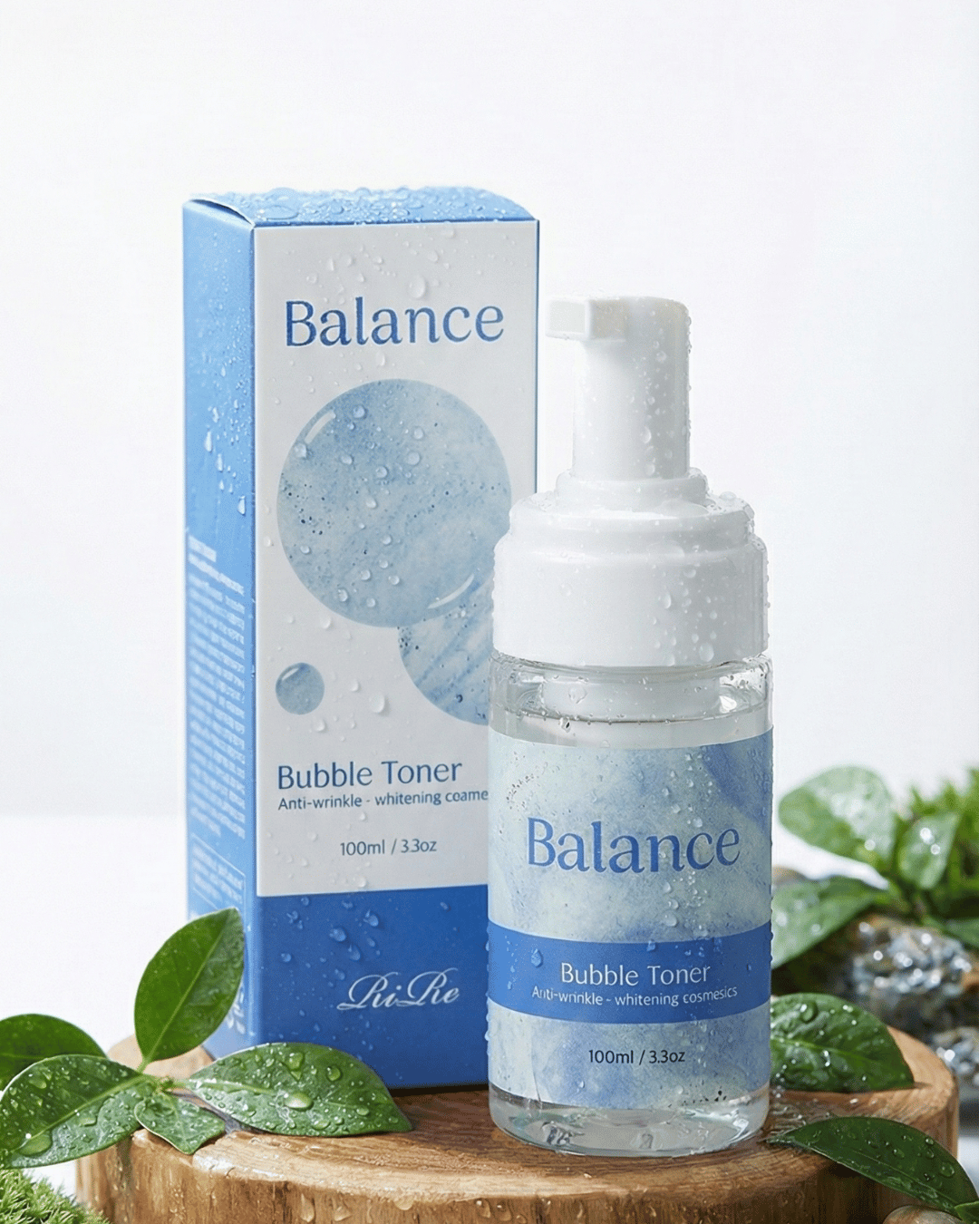 خرید تونر فومی و تنظیم‌کننده pH پوست برند ریره (RiRe) مدل بالانس بابل، مناسب پوست‌های دهیدراته و حساس.