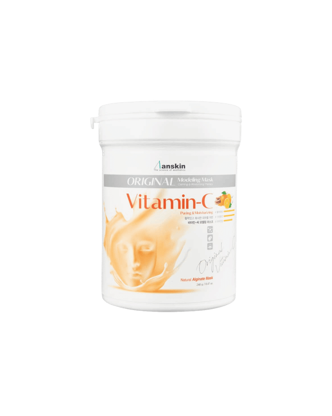 ماسک پودری مدلینگ آنسکین مدل ویتامین C روشنکننده و شفافکننده پوست