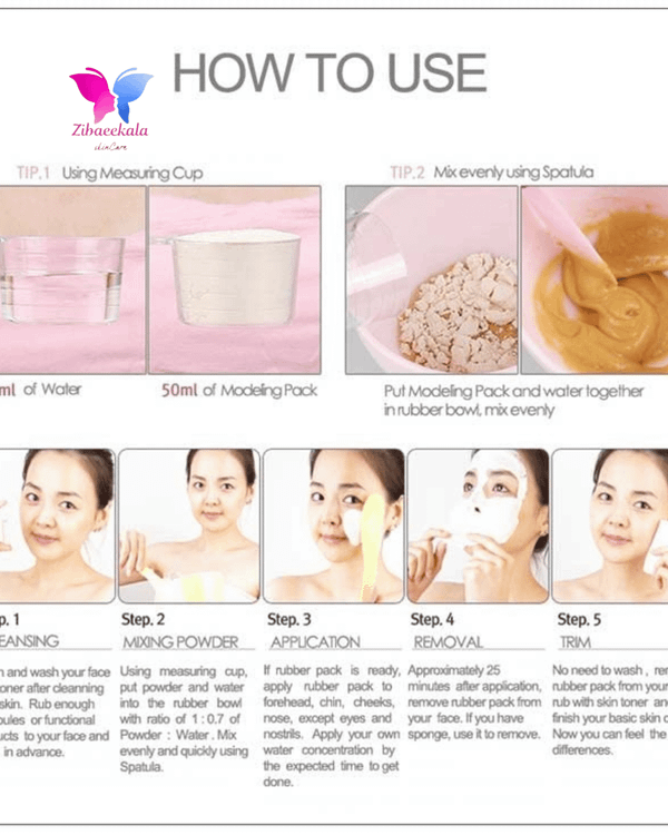 ماسک لاتکسی آنسکین (Anskin) مدل Vitamin C برای آبرسانی و رفع لک