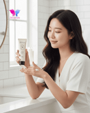 اسنس ضد آفتاب روشنکننده و آبرسان هو بلو مدل Black Yuja Bean بدون رد سفیدی