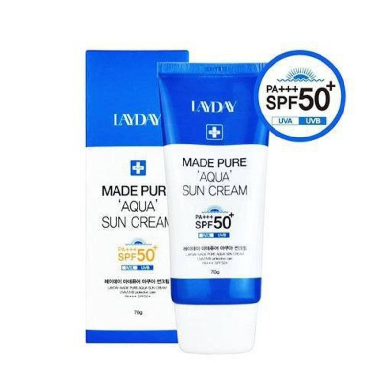 کرم ضدآفتاب کرهای Made Pure Aqua با بافت ژل-کرمی و آبرسان برای پوستهای چرب